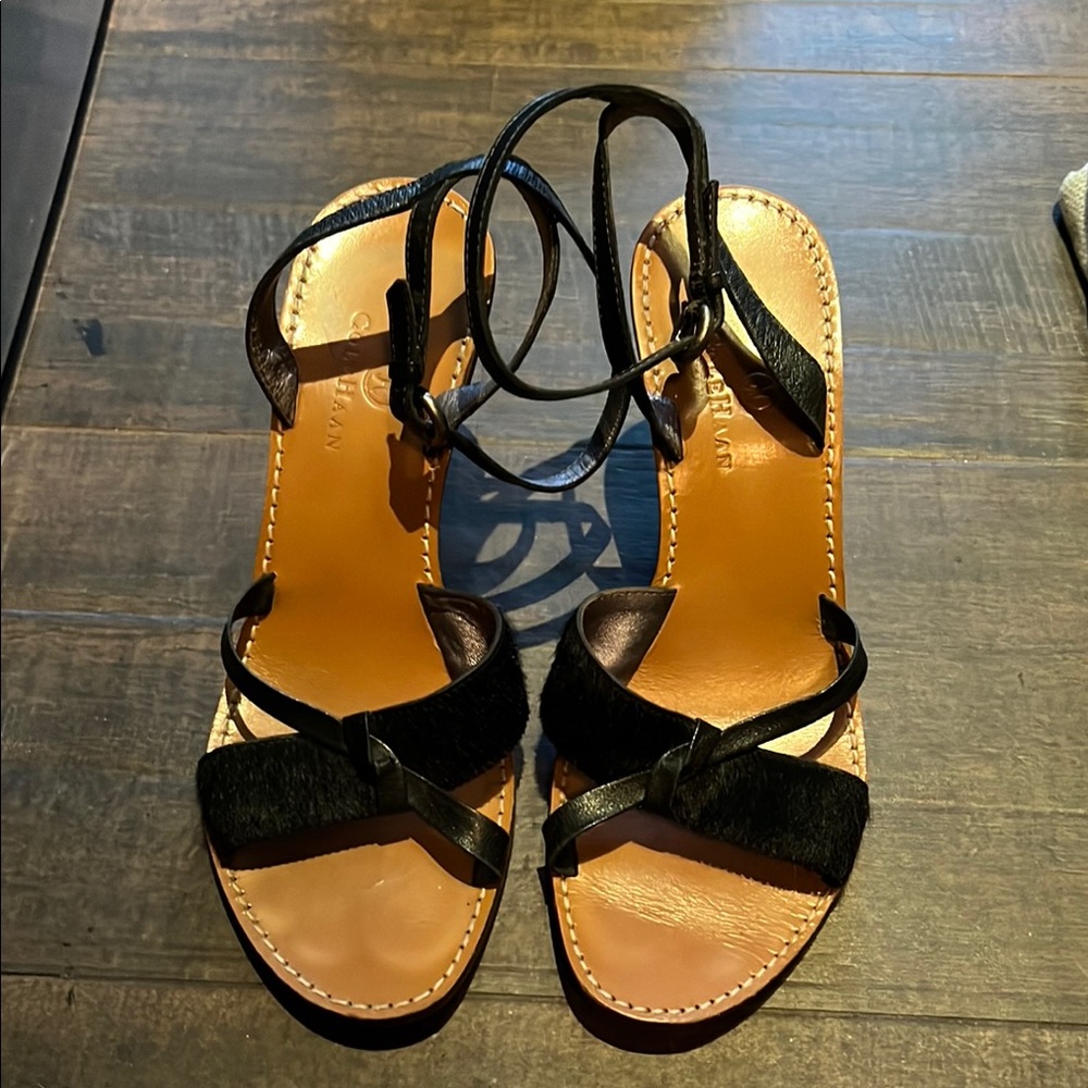 Black Leather Sandals